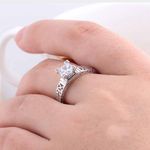 Buy Ferosh Adiya Silver Diamond Ring - Purplle