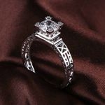 Buy Ferosh Adiya Silver Diamond Ring - Purplle