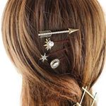 Buy Ferosh Contemporary Astra Hair Clips Set - Purplle
