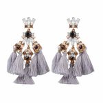 Buy Ferosh Zahara Tassel Drop Earrings - Purplle
