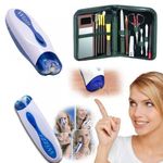 Buy Style Maniac Presents Combo Of "Wizzit" Cordless Trimmer, Manicure-Pedicure Set And Makeup Brushes In Package For Women And An Amazing Style Maniac 22 Hair Styles Booklet  - Purplle