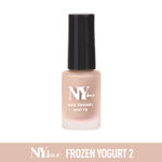 Buy NY Bae Matte Nail Enamel - Frozen Yogurt 2 (6 ml) | Nude | Luxe Matte Finish | Highly Pigmented | Chip Resistant | Long lasting | Full Coverage | Streak-free Application | Vegan | Cruelty Free | Non-Toxic - Purplle