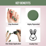 Buy NY Bae Matte Nail Enamel - Veggies On Rice 6 (6 ml) | Green | Luxe Matte Finish | Highly Pigmented | Chip Resistant | Long lasting | Full Coverage | Streak-free Application | Vegan | Cruelty Free | Non-Toxic - Purplle