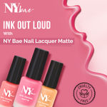 Buy NY Bae Matte Nail Enamel - Macaroon 10 (6 ml) (6 ml) | Berry Pink | Luxe Matte Finish | Highly Pigmented | Chip Resistant | Long lasting | Full Coverage | Streak-free Application | Vegan | Cruelty Free | Non-Toxic - Purplle