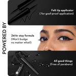 Buy SUGAR Cosmetics Gloss Boss 24HR Eyeliner - 01 Back in Black (Black) - Purplle