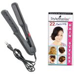 Buy Style Maniac Complementry Ultimate Hairstyle Book With Cramic Sm-Nnc-522Crm Hair Straightener(Black) - Purplle