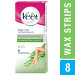 Buy Veet Half Body Waxing Kit, Easy-Gelwax Technology, Dry Skin- 8 Strips - Purplle