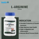 Buy Healthvit L-Arginine 500mg 60 Capsules - Purplle