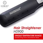 Buy Gorgio Professional High Performance Hair Straightner Hs900 With Caramic And Teflon Coating For Frizz Free Hair - Purplle