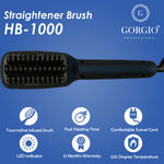 Buy Gorgio Professional Hair Straightner Brush With Ceramic Coating - Purplle