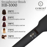 Buy Gorgio Professional Hair Straightner Brush With Ceramic Coating - Purplle
