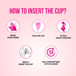 Buy everteen Small Menstrual Cup for Periods |Odor-Free, Rash-Free, No Leakage| 12-Hour Protection | Reusable For Up To 10 Years | Medical-Grade Silicone | Free Pouch | Sanitary Cup for Feminine Hygiene - 1 Pack - Purplle