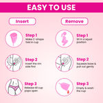 Buy everteen Large Reusable Menstrual Cup with No Leakage and Odor Rash Free (30ml) - Purplle