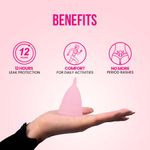 Buy everteen Large Menstrual Cup for Periods |Odor-Free, Rash-Free, No Leakage| 12-Hour Protection | Reusable For Up To 10 Years | Medical-Grade Silicone | Free Pouch | Sanitary Cup for Feminine Hygiene - 1 Pack - Purplle