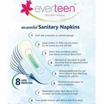Buy everteen 100% Cotton Top XL Sanitary Napkin Pads for Periods in Women - 1 Pack (10 Pads) - Purplle