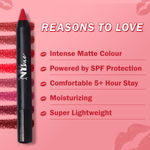 Buy NY Bae Mets Matte Lip Crayon | Satin Texture | Brown | Enriched with Vitamin E - Aced It 11 (2.8 g) - Purplle