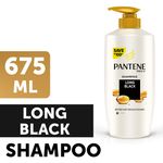 Buy Pantene Long Black Shampoo (675 ml) - Purplle