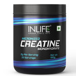 Buy INLIFE Micronized Creatine Monohydrate Powder Supplement, Muscle Repair & Recovery, Pre / Post Workout, Athletic Performance, 100gm (Unflavoured) - Purplle