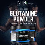 Buy INLIFE Micronized L - Glutamine Powder Supplement, 300 grams – Unflavoured - Purplle