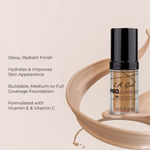 Buy L.A. Girl pro Coverage HD Foundation-Nude Beige 28 ml - Purplle