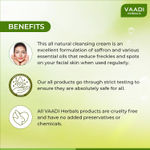 Buy Vaadi Herbals Saffron Skin-Whitening Cleansing Cream (50 g) - Purplle