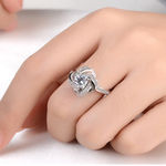 Buy Ferosh Silver Clover Ring - Purplle