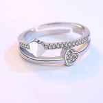 Buy Ferosh Zircon Heart Ring - Purplle