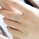 Buy Ferosh Crystal leaf Ring - Purplle