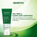Buy Jovees Tea Tree & Clove Antiseptic Anti Acne Face Pack 120 G  - Purplle
