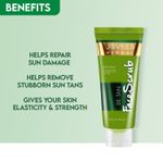 Buy Jovees Herbal Detan Face Scrub With SPF | Contains Turmeric, Aloe Vera, Black Plum Extracts | For All Skin Types | Gently Removes Dead Skin | Removes Tanning 100g - Purplle