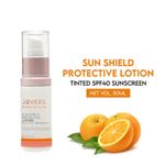 Buy Jovees Premium Sun Shield Protective Lotion SPF 40 | Broad Spectrum PA+++ | Matte Tint | Infused with Organic Extracts | Lightweight and Oil Free 50ml - Purplle