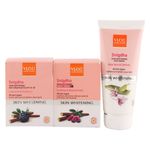 Buy VLCC Snigdha Night Cream and Day Cream and Snigdha Skin Whitening Face wash Combo (200 g) - Purplle