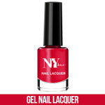 Buy NY Bae Gel Nail Lacquer - Melba Sauce 6 (6 ml) | Red | Luxe Gel Finish | Highly Pigmented | Chip Resistant | Long lasting | Full Coverage | Streak-free Application | Cruelty Free | Non-Toxic - Purplle