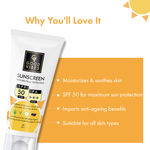 Buy Good Vibes Wide Spectrum Protection Sunscreen with SPF 50 | Non-Greasy, Anti-Ageing | With Aloe Vera | No Parabens, No Animal Testing (50 g) - Purplle