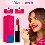 Buy NY Bae Super Matte Lipstick - Royale Rebecca 17 (4.2 g) | Red | Matte Finish | Enriched with Vitamin E | Rich Colour Payoff | Nourishing | Long lasting | Smudgeproof | Vegan | Cruelty & Paraben Free - Purplle