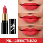 Buy NY Bae Super Matte Lipstick - Dazzling Donna 20 (4.2 g) | Red | Matte Finish | Enriched with Vitamin E | Rich Colour Payoff | Nourishing | Long lasting | Smudgeproof | Vegan | Cruelty & Paraben Free - Purplle