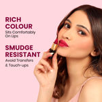 Buy NY Bae Super Matte Lipstick - Vivacious Victoria 21 (4.2 g) | Purple | Matte Finish | Enriched with Vitamin E | Rich Colour Payoff | Nourishing | Long lasting | Smudgeproof | Vegan | Cruelty & Paraben Free - Purplle