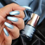 Buy DeBelle Gel Nail Lacquer Metallic Aqua Frenzy - Light Blue, (8 ml) - Purplle