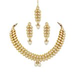 Buy Karatcart 22K GoldPlated Antique origings Kundan Necklace with Pearl Drop for Women… - Purplle