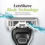 Buy LetsShave Pro 6 Plus Shaving Kit for Men -A  1 Razor Handle + Pack of 4 Blades + FreeA  Razor Cap - Purplle