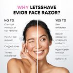 Buy LetsShave Face Hair Removal Razor For Women - Pack of 3 - Purplle