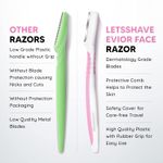 Buy LetsShave Face Hair Removal Razor For Women - Pack of 3 - Purplle