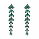 Buy Ferosh Adara Green Drop Earrings - Purplle