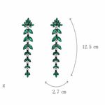 Buy Ferosh Adara Green Drop Earrings - Purplle