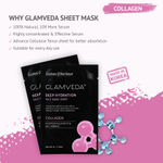 Buy Glamveda Collagen Deep Hydration, Nutrition & Elasticity & Anti- Wrinkle Face Mask Sheet (25 g) - Purplle