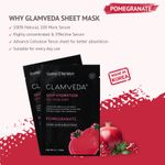 Buy Glamveda Pomegranate Luster, Glow & Brightening Face Mask Sheet (25 g) - Purplle
