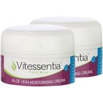 Buy Vitessentia Aloe Vera Moisturising Cream (50 g) Pack Of 2 - Purplle
