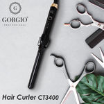 Buy Gorgio Professional High Performance Hair Curling Tong Ct3400 25Mm With Ceramic And Teflon Coating For Wonderful Hair Curling - Purplle