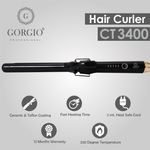 Buy Gorgio Professional High Performance Hair Curling Tong Ct3400 25Mm With Ceramic And Teflon Coating For Wonderful Hair Curling - Purplle