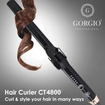 Buy Gorgio Professional High Performance Hair Curling Tong Ct4800 22Mm With Ceramic And Teflon Coating For Wonderful Hair Curling - Purplle